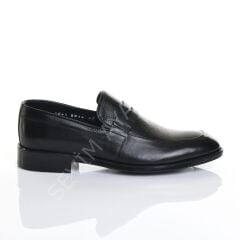 ERKEK HAKİKİ DERİ SİYAH MAKOSEN AYAKKABI