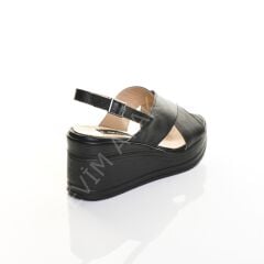 KADIN HAKİKİ DERİ ÇAPRAZ BANTLI SANDALET