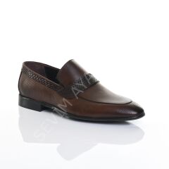 ERKEK HAKİKİ DERİ KAHVERENGİ AYAKKABI