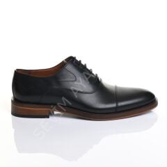 ERKEK HAKİKİ DERİ SİYAH EVA NEOLİT TABAN AYAKKABI