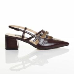 KADIN HAKİKİ DERİ GÜNLÜK BORDO AYAKKABI