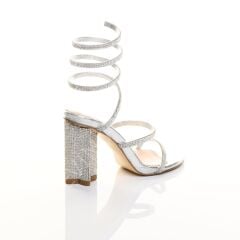 KADIN ABİYE KRİSTAL TAŞ DETAYLI ŞIK TASARIM YILDIZ ÖKÇELİ AYAKKABI