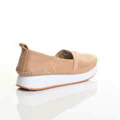 KADIN HAKİKİ DERİ ASTARSIZ BABET HAFİF TABAN AYAKKABI