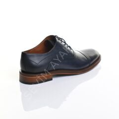 ERKEK HAKİKİ DERİ LACİVERT EVA NEOLİT TABAN AYAKKABI