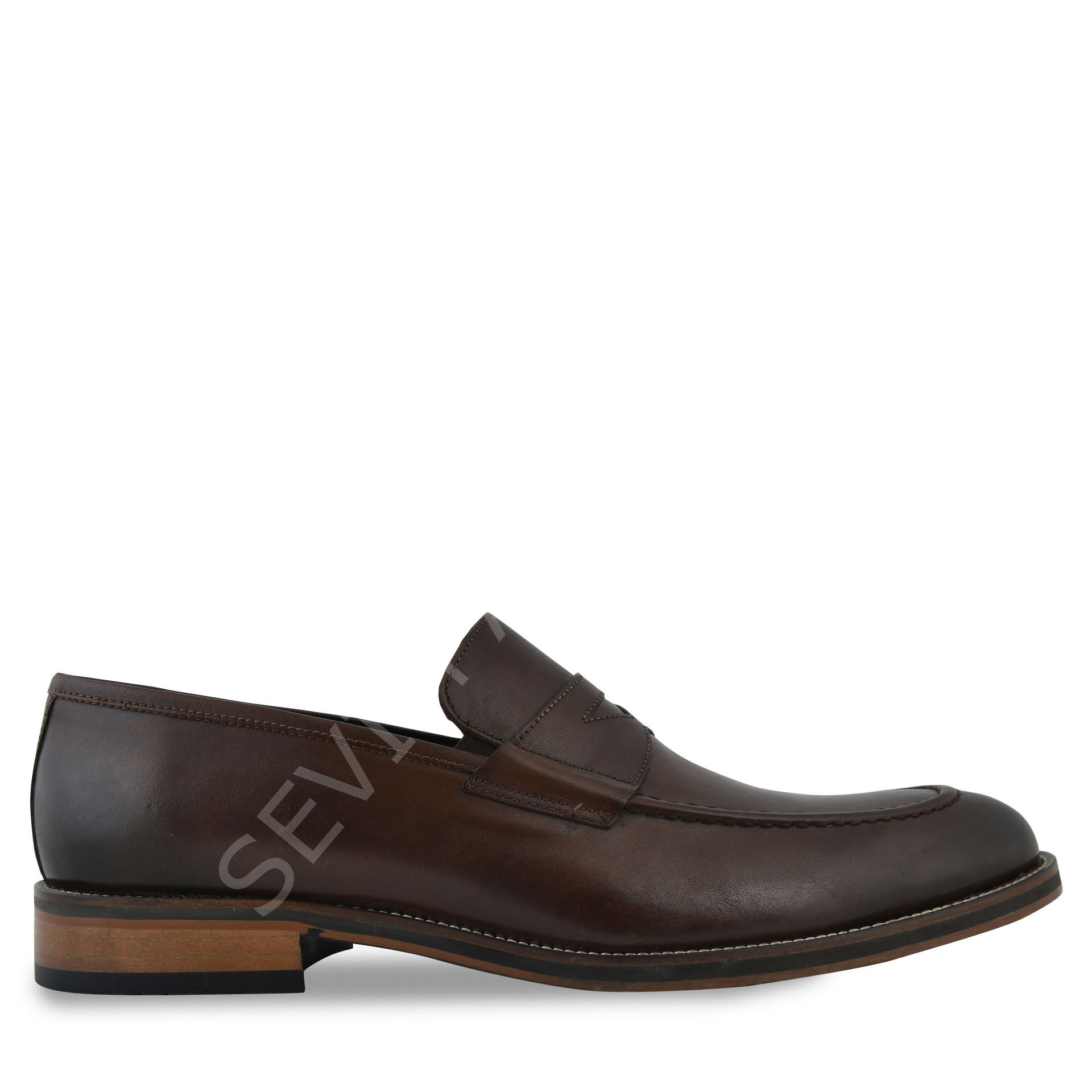 HAKİKİ DERİ KAHVERENGİ KLASİK LOAFER  AYAKKABI