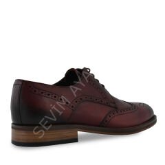 HAKİKİ DERİ BORDO KLASİK AYAKKABI