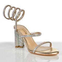 KADIN İNCE BANTLI TAŞLI BİLEK DETAYLI ABİYE AYAKKABI