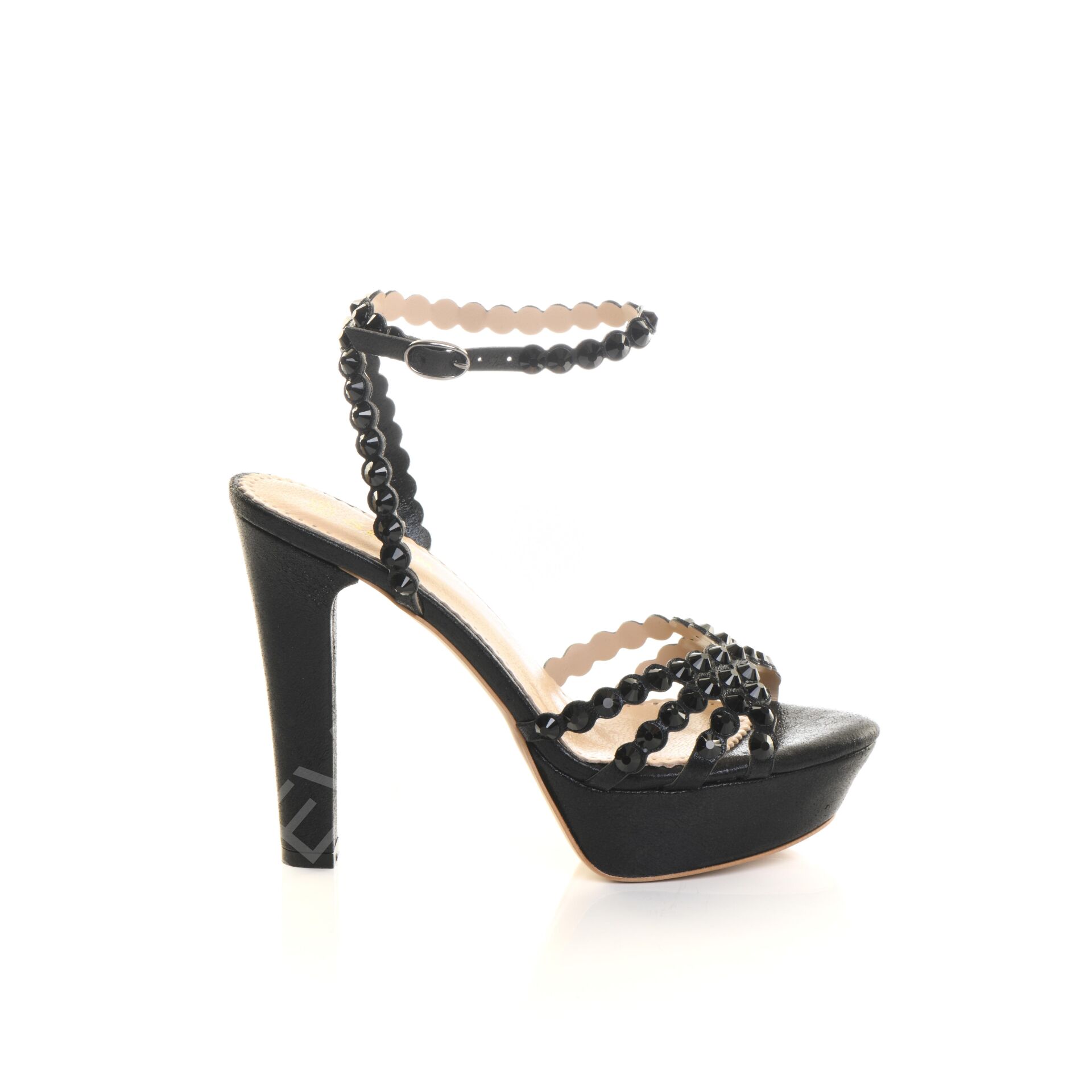 KADIN PLATFORMLU TAŞLI ŞIK AYAKKABI