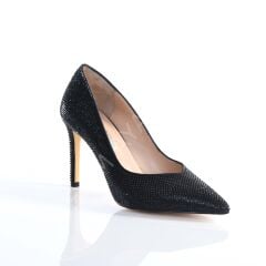 KADIN ABİYE STİLETTO ANTRASİT TAŞLI AYAKKABI