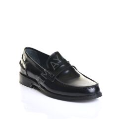 ERKEK HAKİKİ DERİ MAKOSEN SİYAH AÇMA AYAKKABI