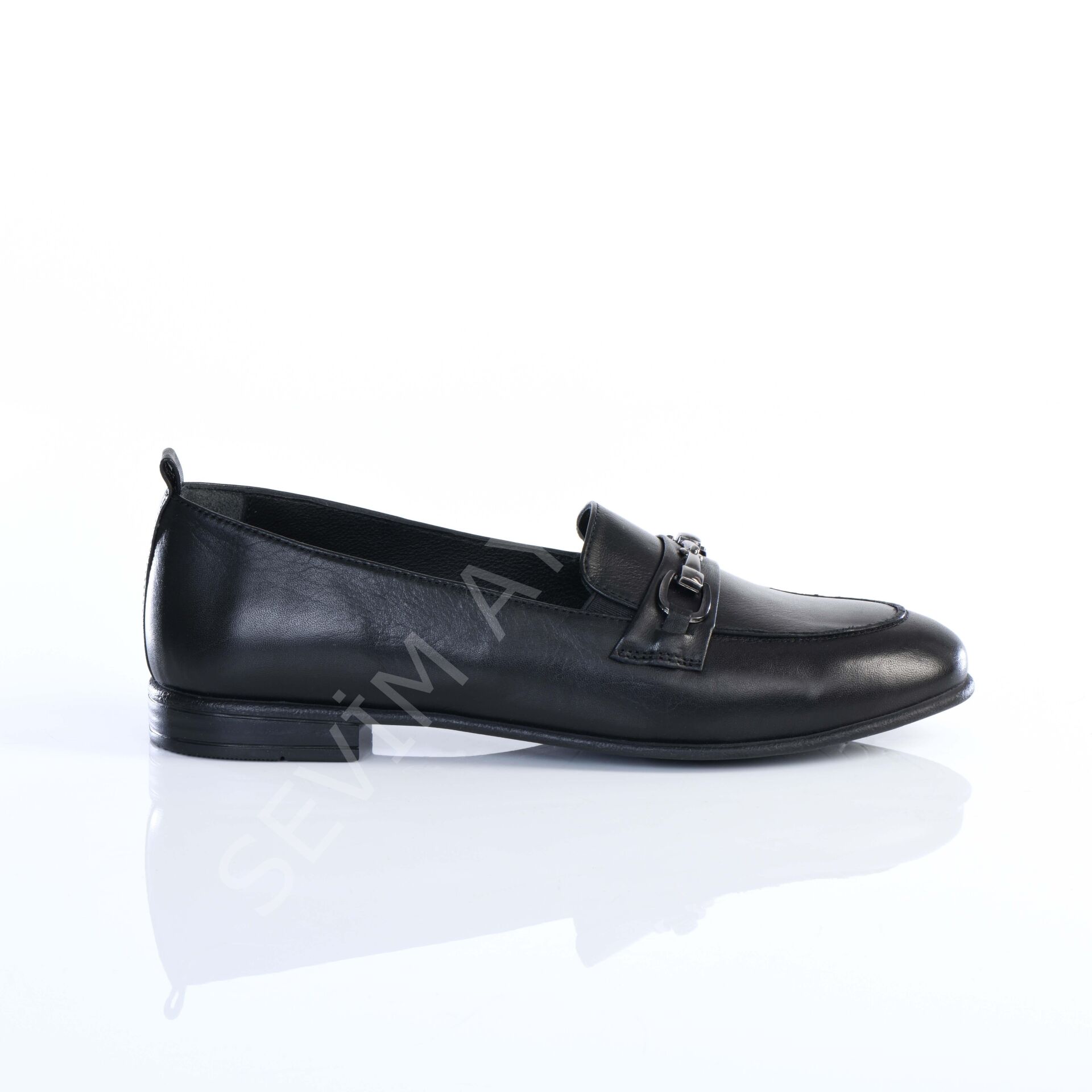 KADIN HAKİKİ DERİ SİYAH RENK BABET