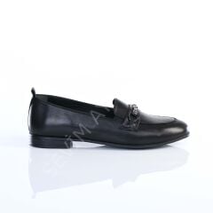 KADIN HAKİKİ DERİ SİYAH RENK BABET