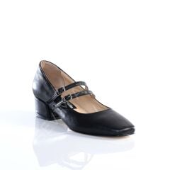 KADIN HAKİKİ DERİ 4CM TOPUKLU GÜNLÜK AYAKKABI