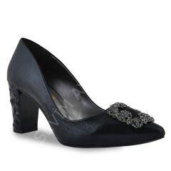 KADIN ABİYE TAŞLI KISA TOPUK AYAKKABI