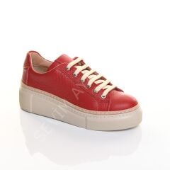 KADIN KIRMIZI HAKİKİ DERİ SPOR AYAKKABI