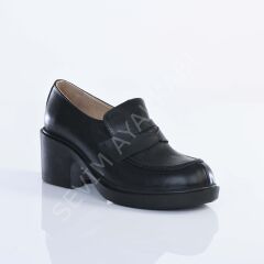 KADIN HAKİKİ DERİ 4CM TOPUKLU MEVSİMLİK TABAN GÜNLÜK AYAKKABI