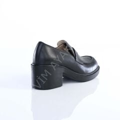 KADIN HAKİKİ DERİ 4CM TOPUKLU MEVSİMLİK TABAN GÜNLÜK AYAKKABI