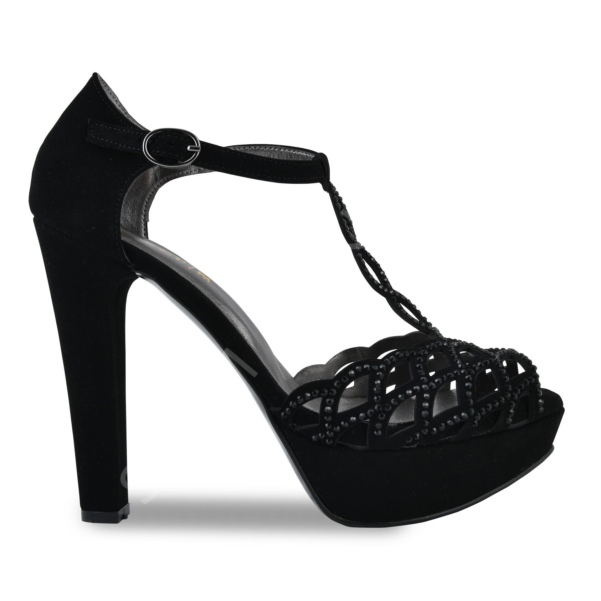 KADIN PLATFORMLU TAŞLI ABİYE AYAKKABI