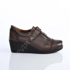 KADIN HAKİKİ DERİ ORTOPEDİK TABAN GÜNLÜK AYAKKABI