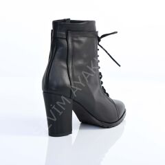 KADIN HAKİKİ DERİ BOT BAĞCIKLI FERMUARLI RAHAT GÜNLÜK KULLANIM