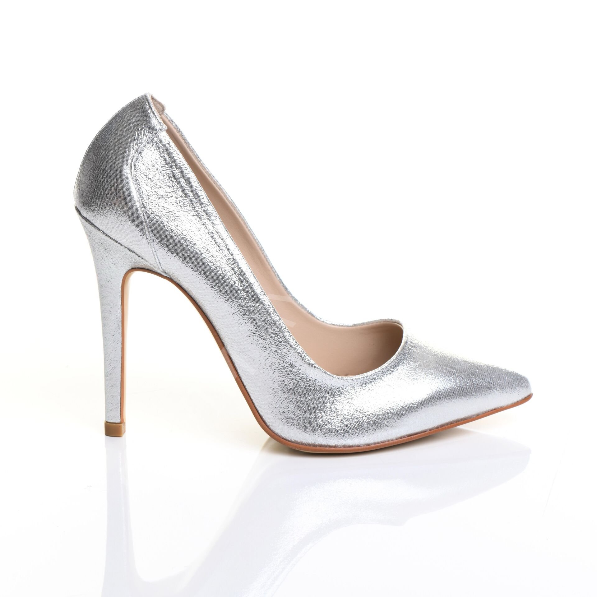 KADIN STİLETTO SIVAMA DOKU LAME AYAKKABI