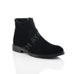 ERKEK  HAKİKİ DERİ SİYAH SÜET BOT