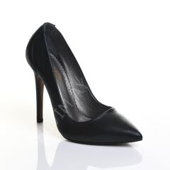 KADIN STİLETTO SIVAMA DOKU SİYAH AYAKKABI