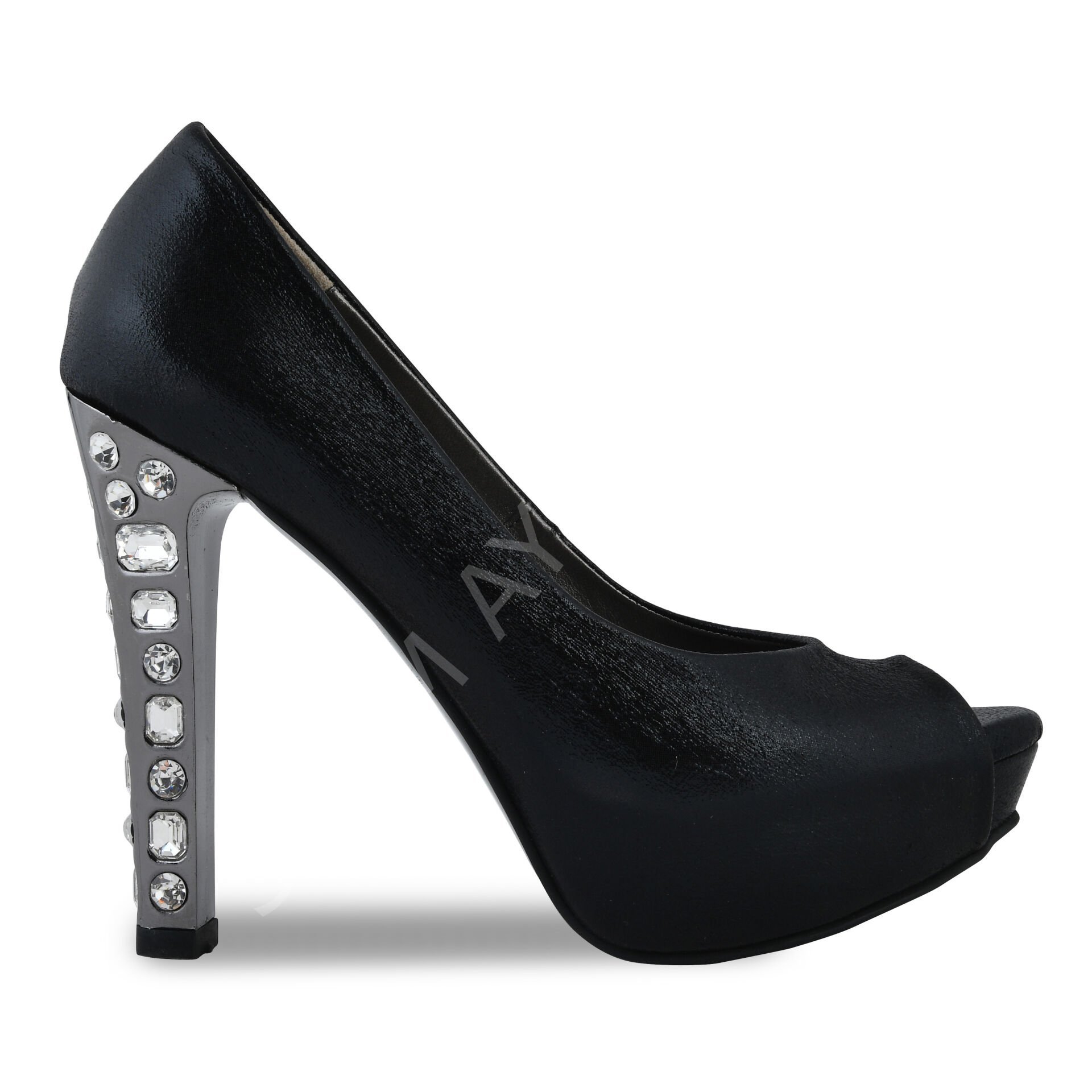 KADIN PLATFORMLU TOPUĞU TAŞLI ABİYE AYAKKABI