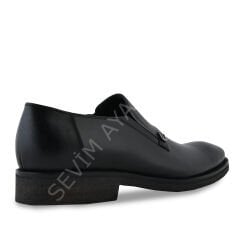 HAKİKİ DERİ  ERKEK LOAFER DOĞAL KAUÇUK TABAN SİYAH AYAKKABI